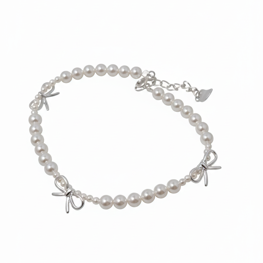 Bow Pearl Bracelet