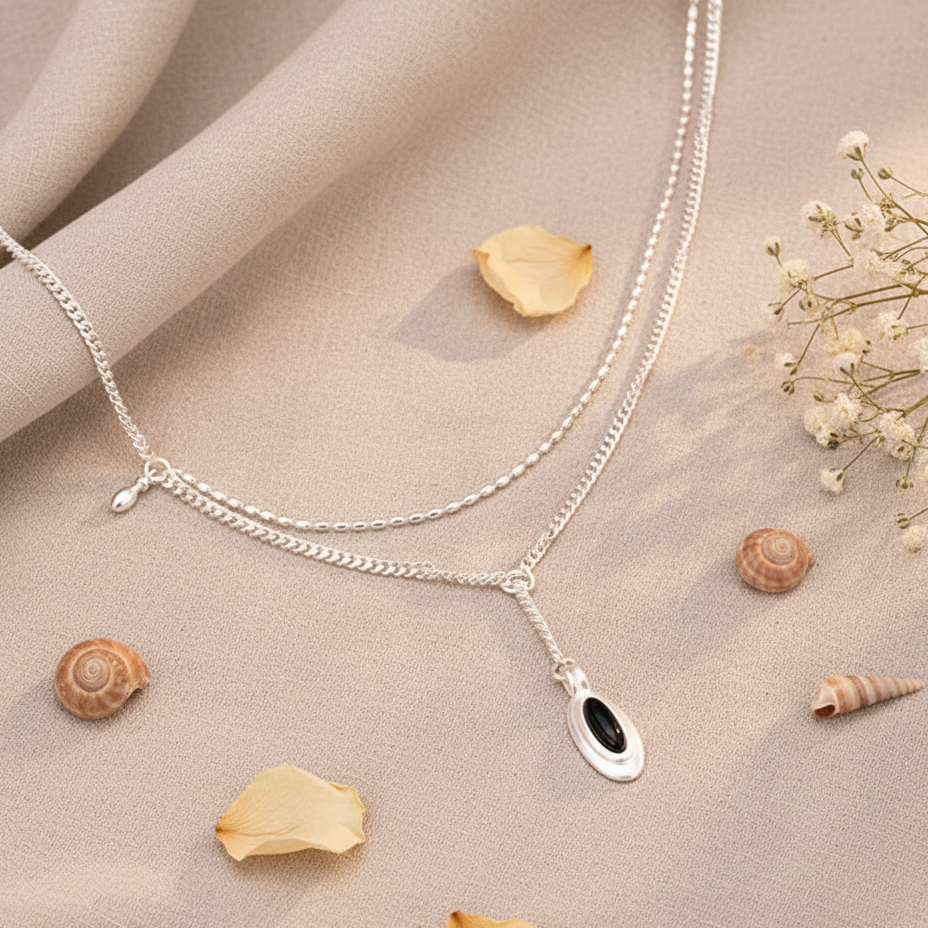 Layer Black Necklace