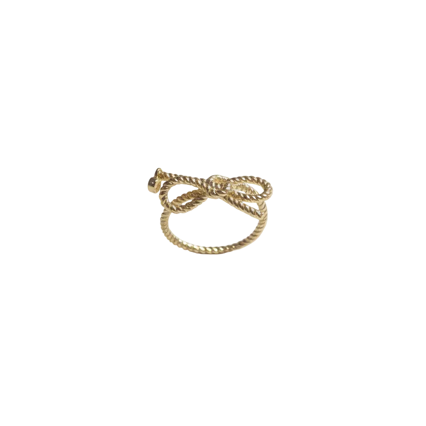 Gold Bow Ring