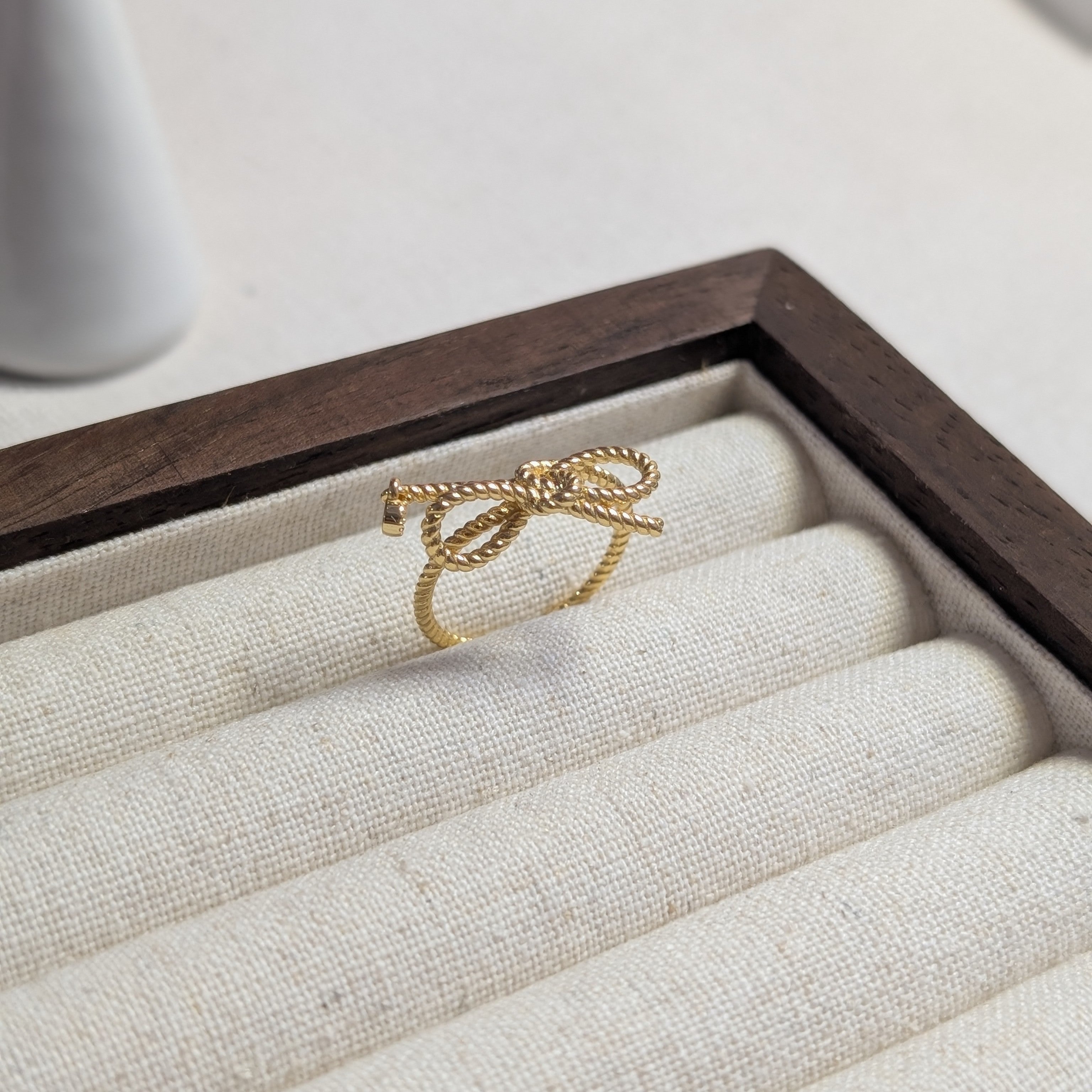Gold Bow Ring